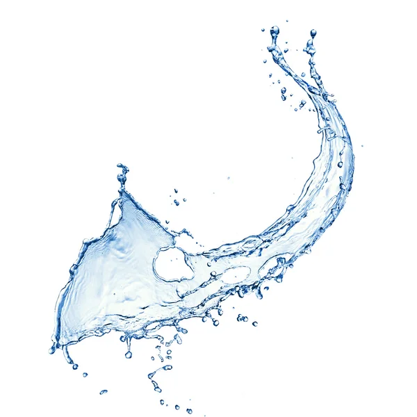 Wasserspritzer isoliert auf weiß — Stockfoto