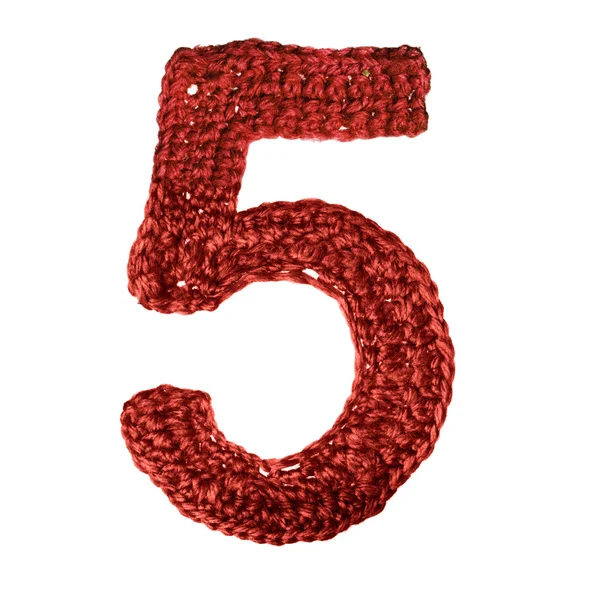 Digit of knit alphabet — Stock Photo, Image