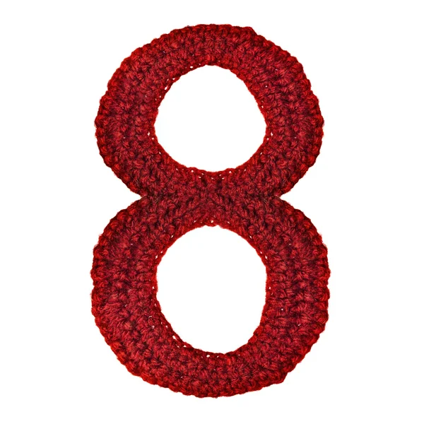 Digit of knit alphabet — Stock Photo, Image