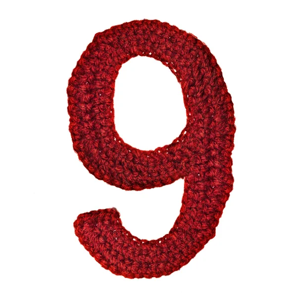 Digit of knit alphabet — Stock Photo, Image