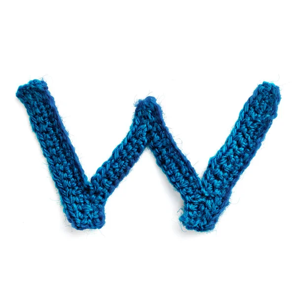 Letter of knit alphabet — Stockfoto