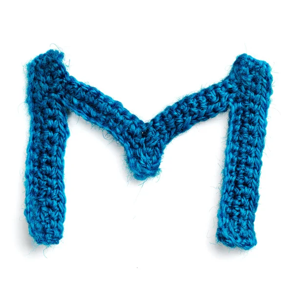Letter of knit alphabet — Stockfoto