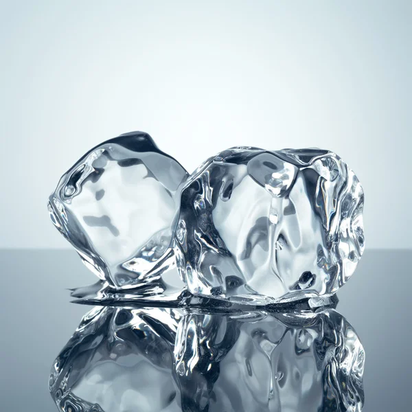 Ice cubes minimalistic background — Stock Photo, Image