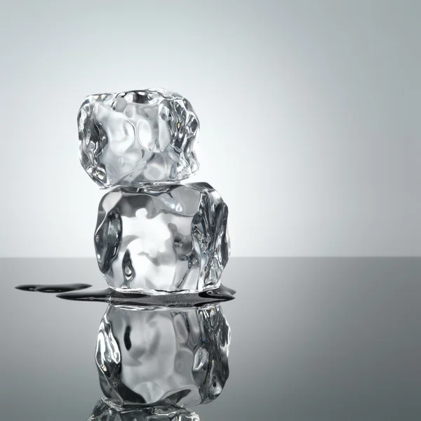 Ice cubes minimalistic background — Stock Photo, Image