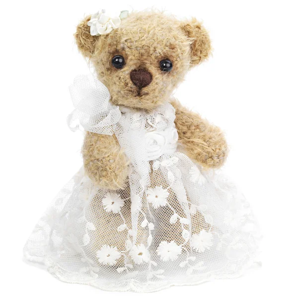Невеста медведя Тедди — стоковое фото