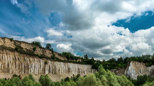 Hemel time-lapse, dramatische wolken in de grand canyon — Stockvideo