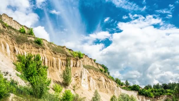 Zeitraffer am Himmel, dramatische Wolken im Grand Canyon — Stockvideo