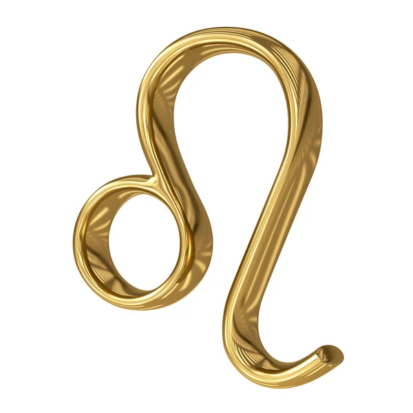 Horoscope: golden sign of the zodiac - Leo — Stock Photo, Image