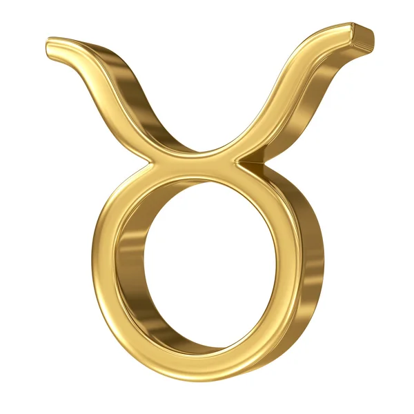 Oroscopo: segno dorato dello zodiaco - Toro — Foto Stock