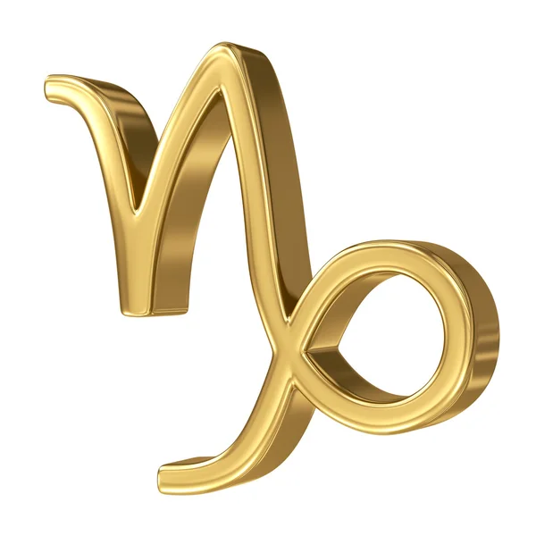 Гороскоп: золотой знак зодиака - Козерог — стоковое фото