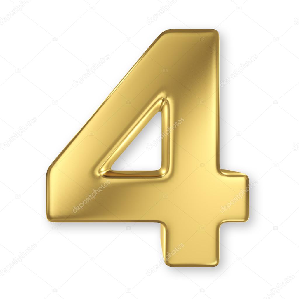 3d golden number collection - 4 ⬇ Stock Photo, Image by © smaglov #34119703