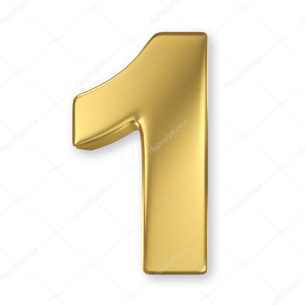 3d golden number collection - 1