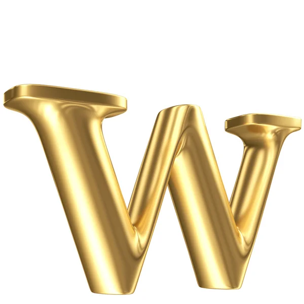 Gouden mat kleine letter c in perspectief, juwelen lettertype collectie — Stockfoto