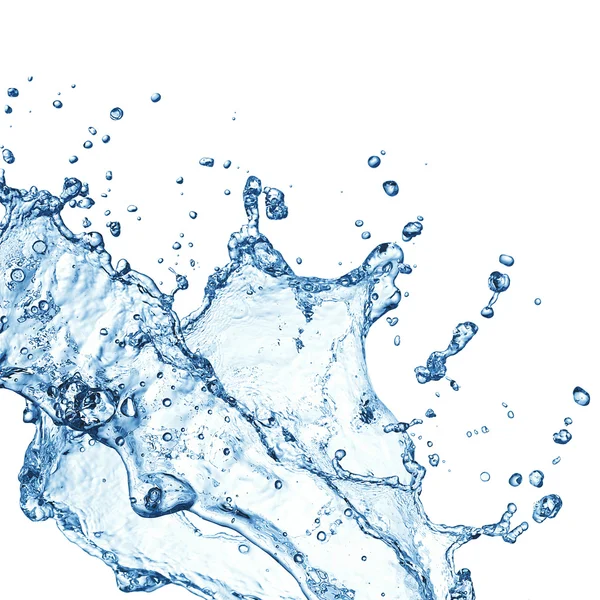 Blue water splash — Stock Photo, Image