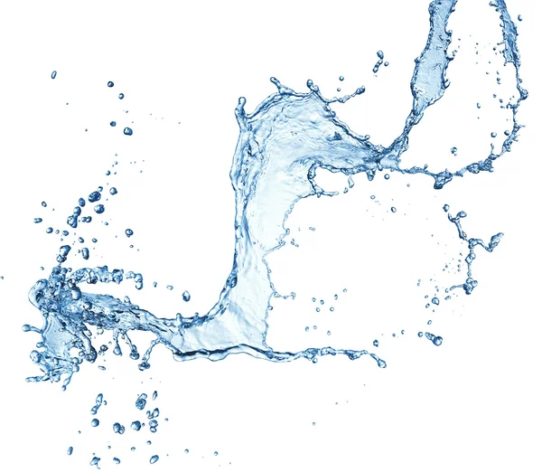 Blue water splash — Stock Photo, Image