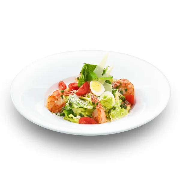 新鲜美味的意大利凯撒沙拉 — 图库照片