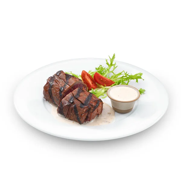 Delicious grilled tenderloin steak — Stock Photo, Image