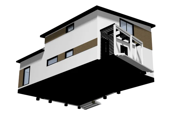 Il progetto di casa residenziale. Immagine 3D . — Foto Stock