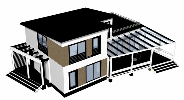 住宅のプロジェクト。3 d 画像. — ストック写真