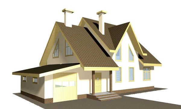 El proyecto de vivienda residencial. Imagen 3D . — Foto de Stock