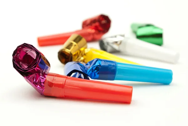 Birthday whistles — Stock Photo, Image