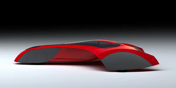 kırmızı spor araba - fütüristik araç