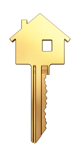 Goldener Hausschlüssel — Stockfoto