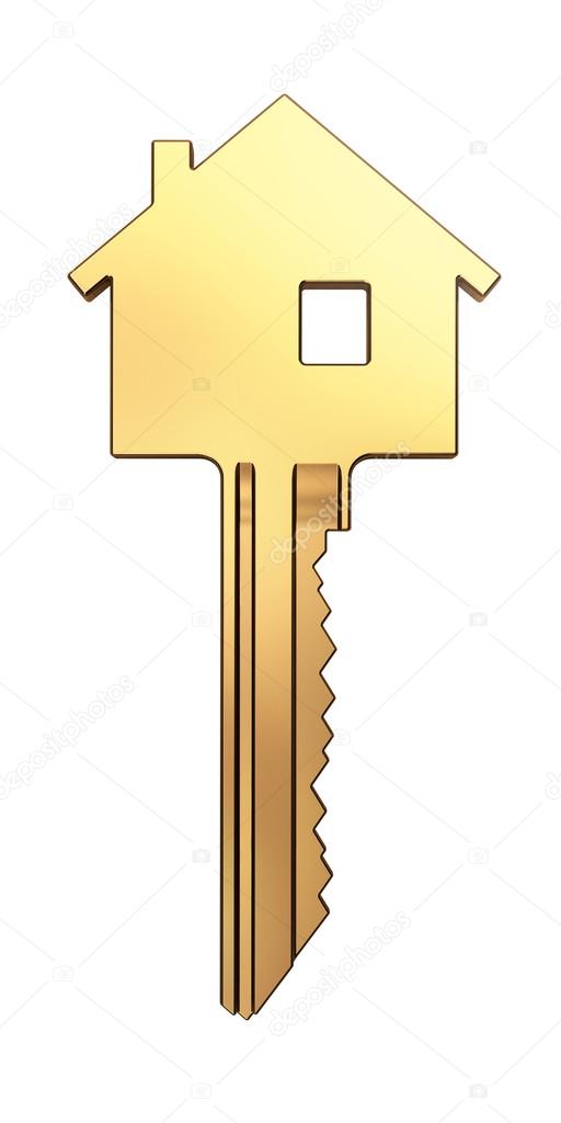 Golden House Key Stock Photo Golden House Key Stock Photo
