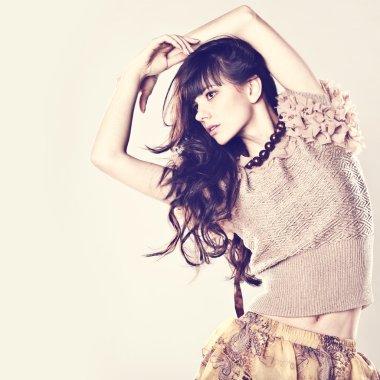 taze güzel moda seksi mod portresi