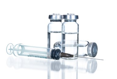 tıbbi ampul ve şırınga