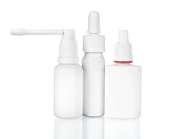 Medical bottles with medical ampoules — Stock Photo, Image