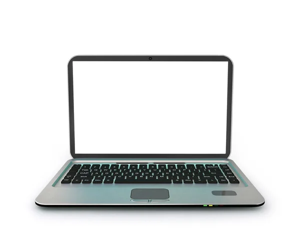 Laptop on white background — Stock Photo, Image