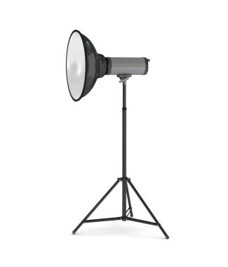 stüdyo flaş beyaz zemin üzerine