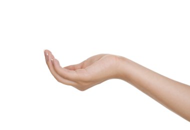 boş açık kadın eli