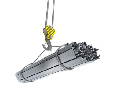 izole inşaat demiri. 3D
