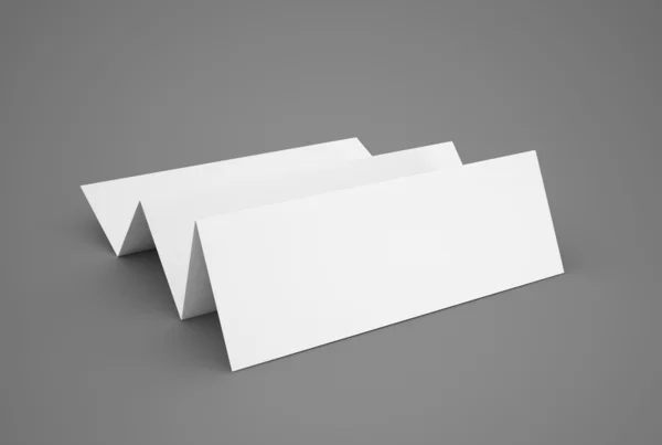 Puste karty biznesowe na białym tle — Zdjęcie stockowe