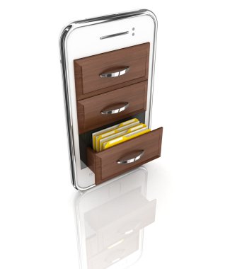 e-kitap 3d konsept - kitap yerine ekran ile dokunmatik ekran telefon dosya