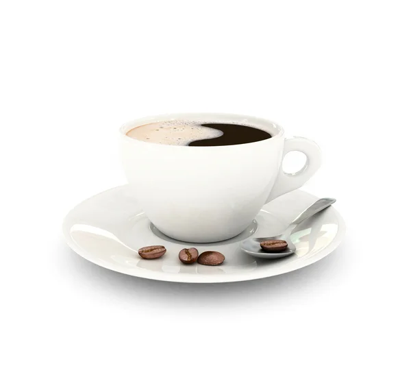 3d tazza di caffè — Foto Stock