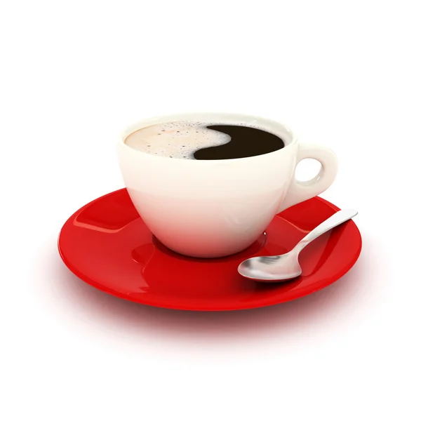 3d tazza di caffè — Foto Stock