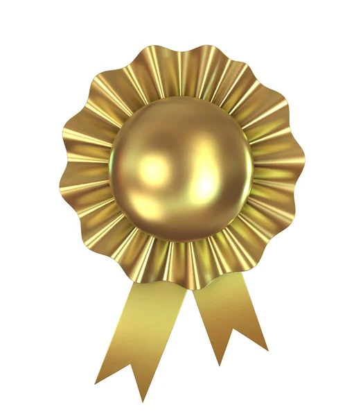 Blank award ribbon rosette, 3d — Stock Photo, Image