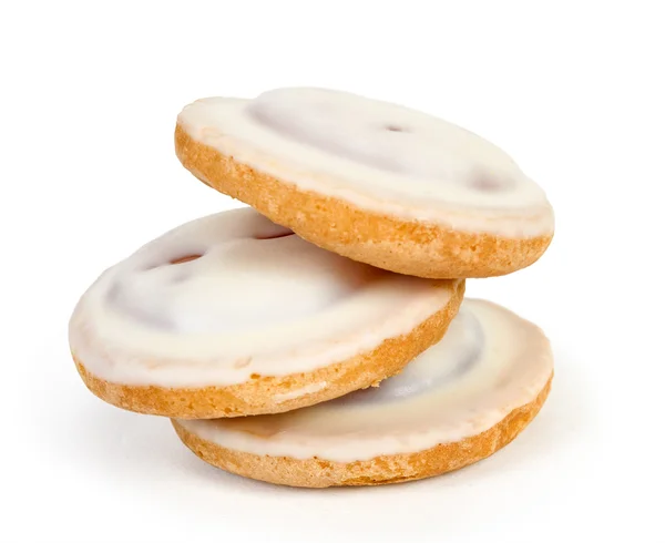 ホワイト クリームと自家製クッキー — ストック写真