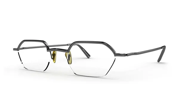 Black glasses on white — Stock Photo, Image