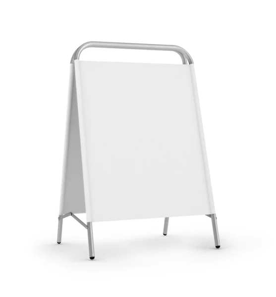 White advertising stand. — Stock Photo, Image