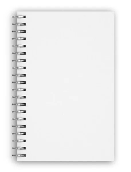 Blank realistic spiral notepad notebook — Stock Photo, Image