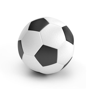 Futbol topu beyazda izole edildi
