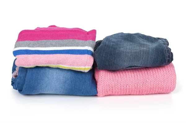 Pile of baby clothes — Stock Photo, Image