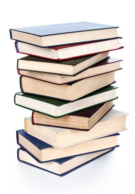 Renkli kitap yığını