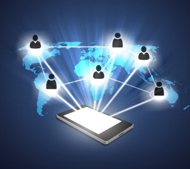 tablet ile sosyal ağ kavramı