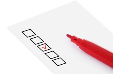 Kırmızı kalemle onay kutusunu temizleyin