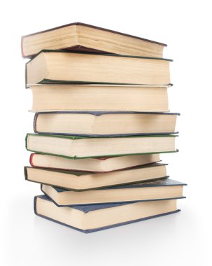 Renkli kitap yığını